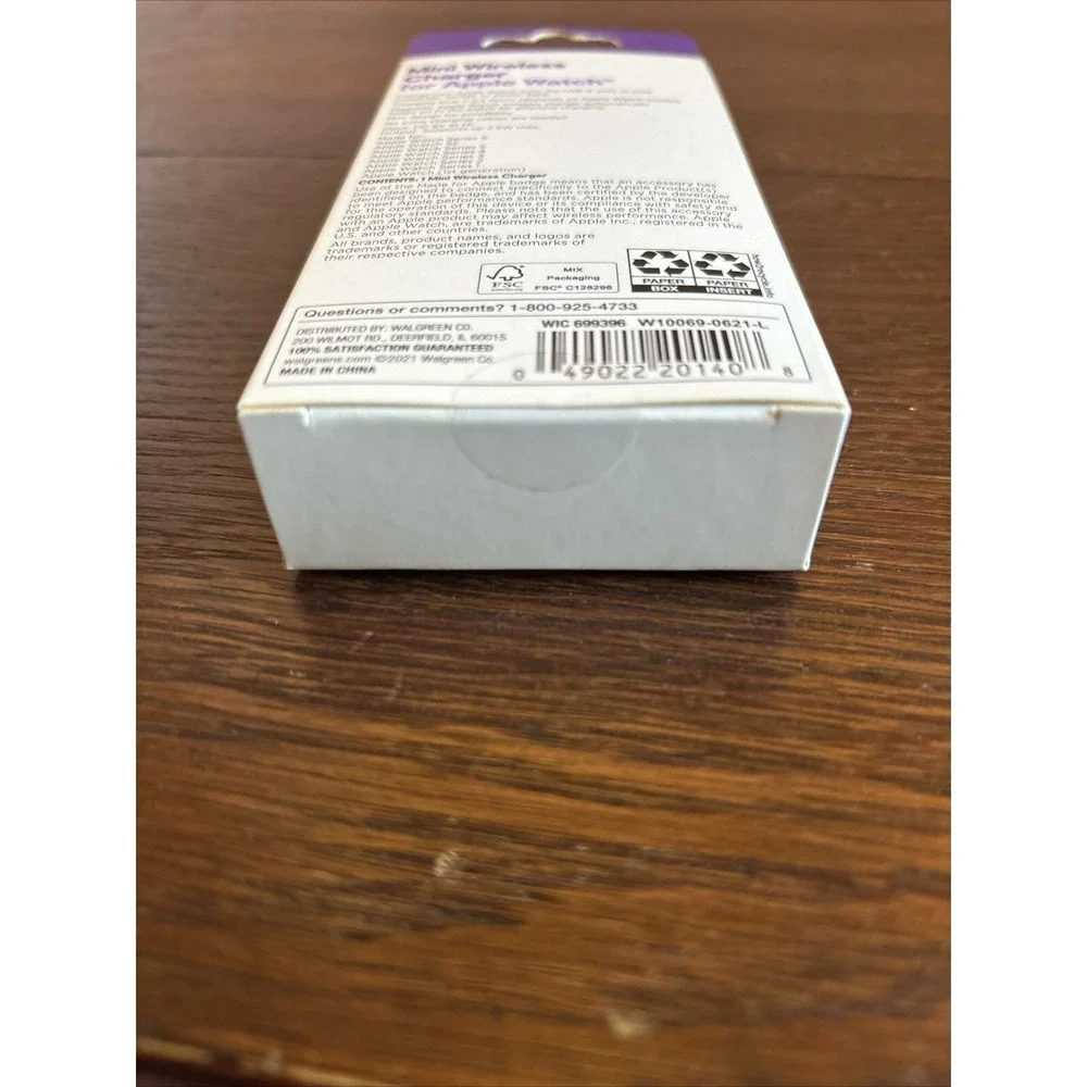 Infinitive Mini Wireless Charger for Apple Watch White For Watch Series (1-6)&SE